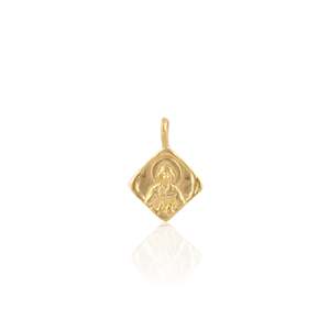 Motherhood Capsule: SOLID GOLD St Martha - Patron Saint of Cooking & Devoted Service Charm Only - Gold