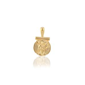 Motherhood Capsule: SOLID GOLD St Andrew - Patron Saint of Strength, Guidance & Hope CHARM ONLY - Gold