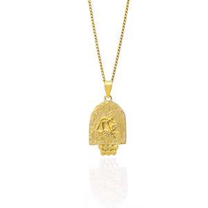 AQUARIUS ZODIAC PENDANT - GOLD