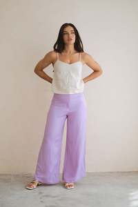 Pants Shorts: BANKS PANTS - Lilac