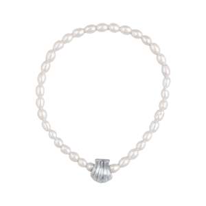 Aquarius Zodiac Collection: Pearly Whites Bracelet - SILVER