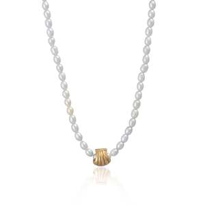 Aquarius Zodiac Collection: Pearly Whites Necklace - GOLD
