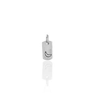 Gifts Under 51: Mini Moon Rectangle Charm - Silver