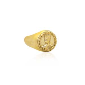 Magdalena Signet Ring - Gold