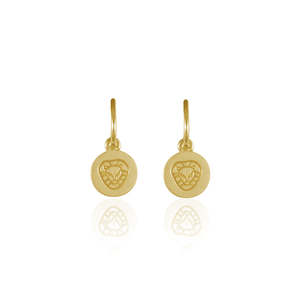 Featured Earrings: Leo Mini Zodiac Hoops - Gold
