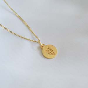 Featured Necklaces: Capricorn Mini Zodiac Necklace - Gold