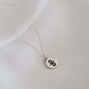 Gemini Mini Zodiac Necklace - Silver