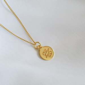 Featured Necklaces: Pisces Mini Zodiac Necklace - Gold
