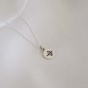 Featured Necklaces: Sagittarius Mini Zodiac Necklace - Silver