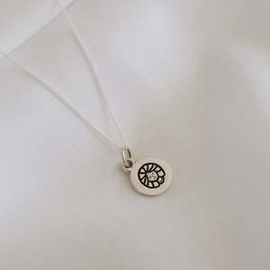 Virgo Zodiac Jewellery: Virgo Mini Zodiac Necklace - Silver