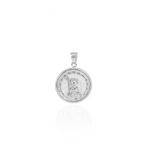 St Joachim - Patron Saint of Fathers & Grandparents - Silver CHARM ONLY