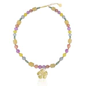 Hibiscus Necklace - Tahnee Kelland x Luna & Rose - Gold