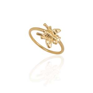 Honey Bee Ring (Strength & Resilience) - Gold