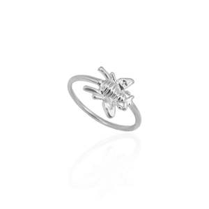 Honey Bee Ring (Strength & Resilience) - Silver