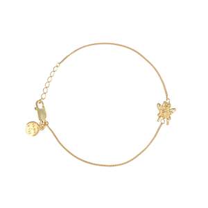 Best Sellers 1: Honey Bee Charm Bracelet (Strength & Resilience) - Gold