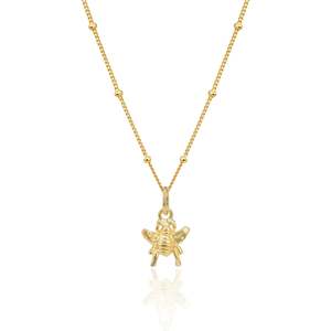 Best Sellers 1: Honey Bee Charm Necklace (Strength & Resilience) - Gold