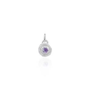Motherhood Capsule: February birthstone CHARM ONLY - Amethyst - Silver