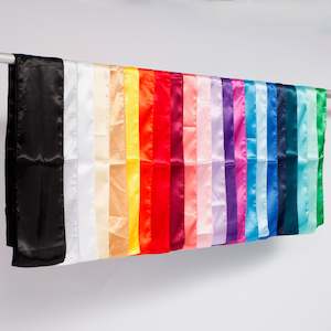Satin Chair Sashes - Rainbow Party Pack