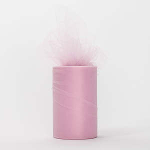 Tulle Fabric Rolls: Medium Soft Tulle Fabric Roll - Blush (91m Length)
