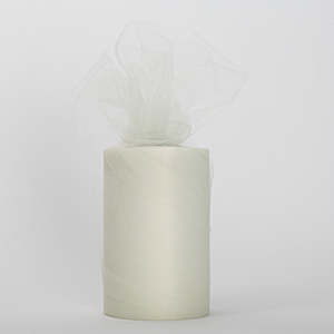 Medium Soft Tulle Fabric Roll - Ivory (91m Length)