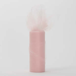 Small Soft Tulle Fabric Roll - Blush (22m Length)