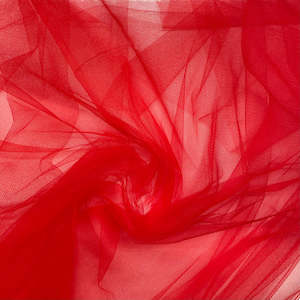 Large Soft Tulle Fabric Roll - Red (1.6mx36m)