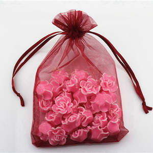CLEARANCE Organza Bags - Burgundy (10x15cm)
