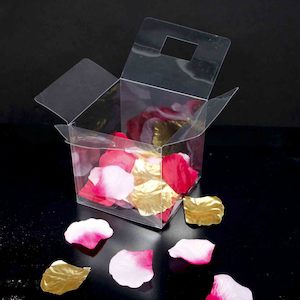 Wedding Favour Bags Bomboniere: Favour Bomboniere Box - Clear 10cm