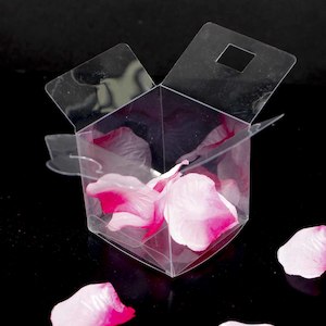 Wedding Favour Bags Bomboniere: Favour Bomboniere Box - Clear 7cm