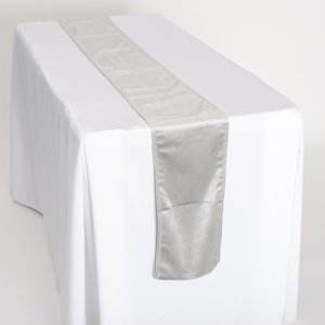 Velvet Table Runners: CLEARANCE Velvet Table Runners - Silver
