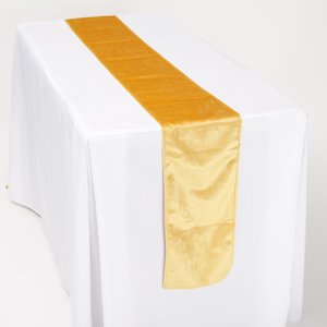 Velvet Table Runners - Gold