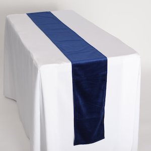 Velvet Table Runners - Navy