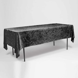 Black Velvet Rectangle Tablecloth (153x259cm)
