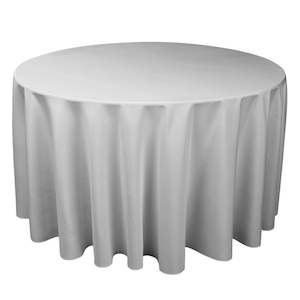 Silver Grey Round Tablecloth (220cm)