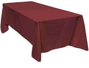 Rectangle Christmas Tablelcoths And Fitted Christmas Tablelcoths: Burgundy Rectangle Tablecloth (137x244cm)