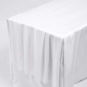 Christmas Table Runners: Chiffon Table Runner - White - 70x300cm