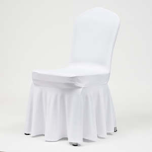 Quality Princess White Lycra Chair Covers (190gsm)