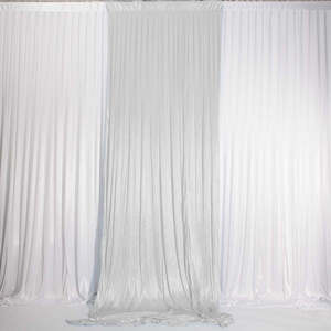 Silver Ice Silk Satin Backdrop Convertible Panels 1mx3m