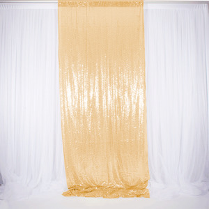 Antique Gold Sequin Backdrop Curtain 1.25m x 3m