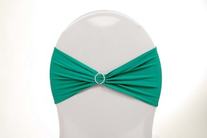Lycra Chair Bands Shimmer - Green