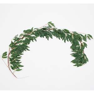 Christmas Centrepieces And Christmas Decorating Accessories: Willow Leaf Eucalyptus Garland (1.8m)