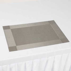 Placemat: Woven Place Mats - Silver