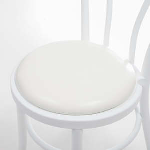 Tiffany Chair Cushions And Cushion Covers: CLEARANCE Round Bentwood Style Chair Cushion - White