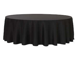 Black Round Tablecloth (150cm)