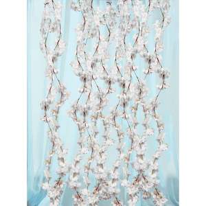 Artificial Branches And Flower Stems: CLEARANCE Large Cherry Blossom Hanging Vine - White (1.8m)