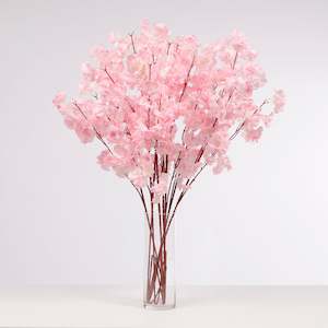 Artificial Branches And Flower Stems: Large Cherry Blossom Branch - Pink (1.1m)