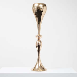 Tear Drop Centrepiece Vase - (Gold) 65cm Tall