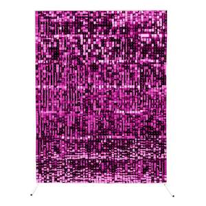 Sequin Shimmer Wall Backdrop & Frame Package - Hot Pink