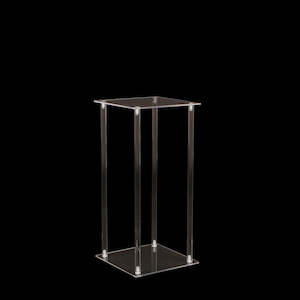Clear Acrylic Plinth 60cmx29cmx29cm