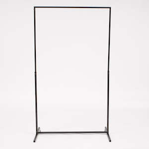 Outdoor Events: Height Adjustable Freestanding Stand Frame - Black (90cm wide x150cm high)